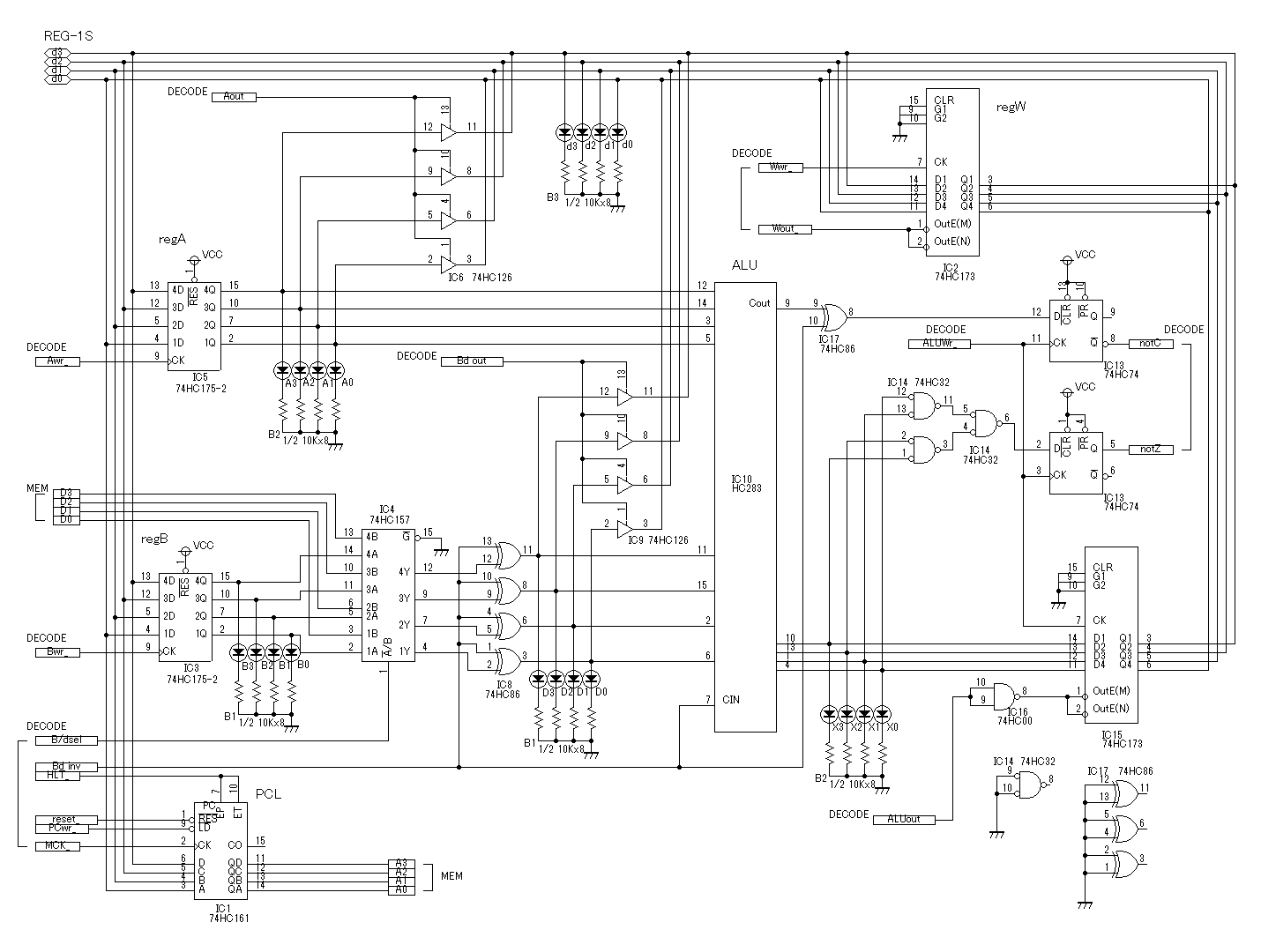 トランジスタでｃｐｕをつくろう